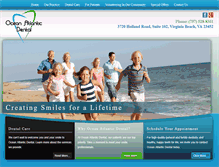Tablet Screenshot of oceanatlanticdental.com